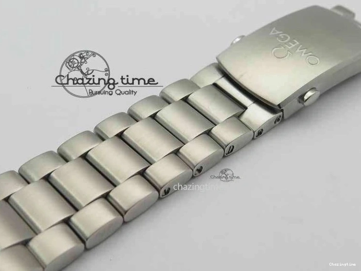 0320 Sophisticated Planet Ocean Master Chronometer Chrono SS OM 1:1 Best Edition Orange On SS Bracelet A 8156